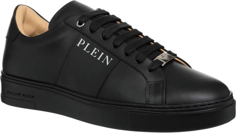 Philipp Plein Effen Lage Vetersneakers Black Heren