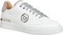 Philipp Plein Leren Lo-Top Sneakers in Wit White Heren - Thumbnail 3