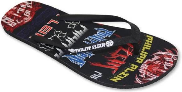 Philipp Plein Zomer Flip Flops Brd_90299 Zwart Heren