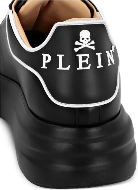 Philipp Plein Gedurfde Zwarte Platte Schoenen Black Heren