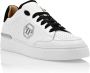 Philipp Plein Geperforeerde leren sneakers met contrast hiel White - Thumbnail 12