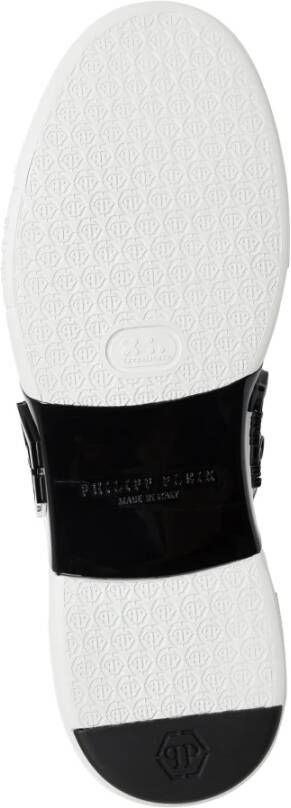 Philipp Plein Hexagon Lo-Top Sneakers Effen Vetersluiting Black Heren