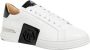 Philipp Plein Hexagon Lo-Top Sneakers Effen Vetersluiting White Heren - Thumbnail 3