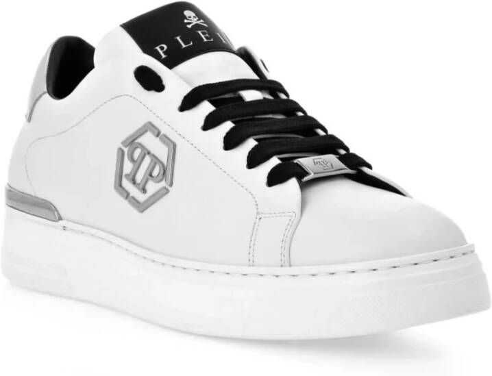 Philipp Plein Hexagon Low-Top Sneakers in Wit White Heren