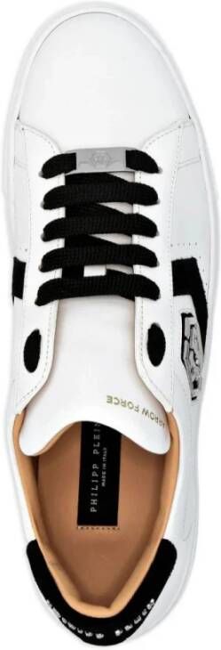 Philipp Plein Hexagon Low-Top Sneakers met Studs White Heren