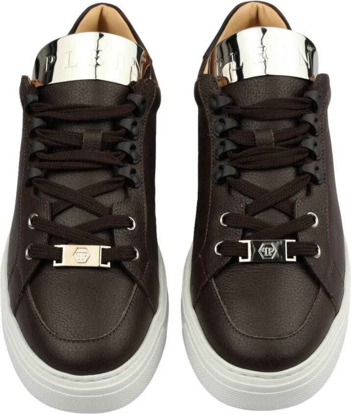 Philipp Plein Leren Sneakers Art. Faas Msc3211 Ple010N Zwart Heren