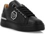 Philipp Plein Monogram Low-Top Zwarte Sneakers Black Heren - Thumbnail 2