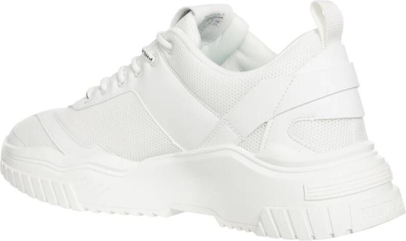 Philipp Plein Predator Sneakers met vetersluiting White Heren