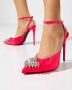 Philipp Plein Roze Kristal Decollete Hoge Hakken Pink Dames - Thumbnail 2