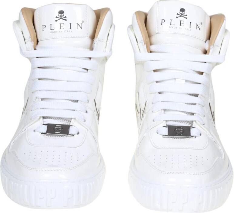 Philipp Plein Beperkte oplage leren Lo-Top sneakers Wit Heren