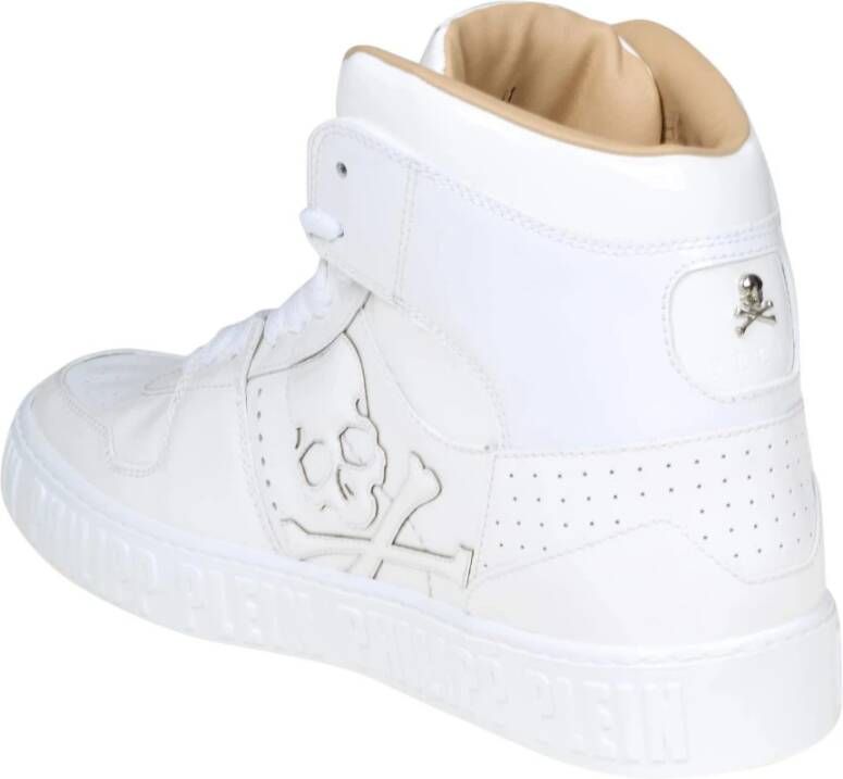 Philipp Plein Beperkte oplage leren Lo-Top sneakers Wit Heren