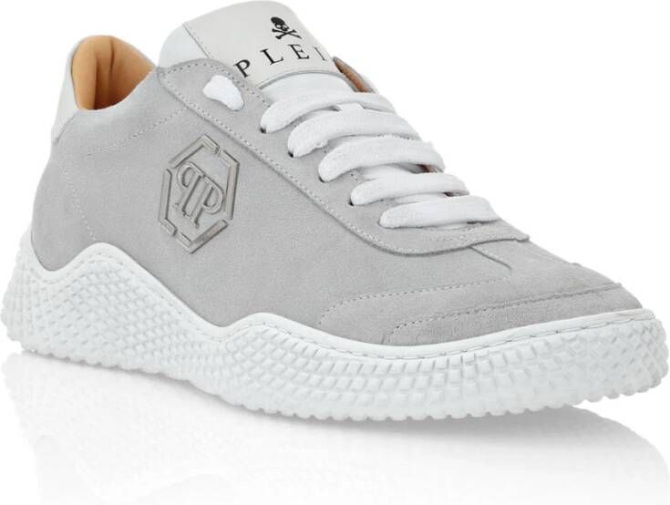 Philipp Plein Stijlvolle Sneakers met Uniek Design Gray Heren