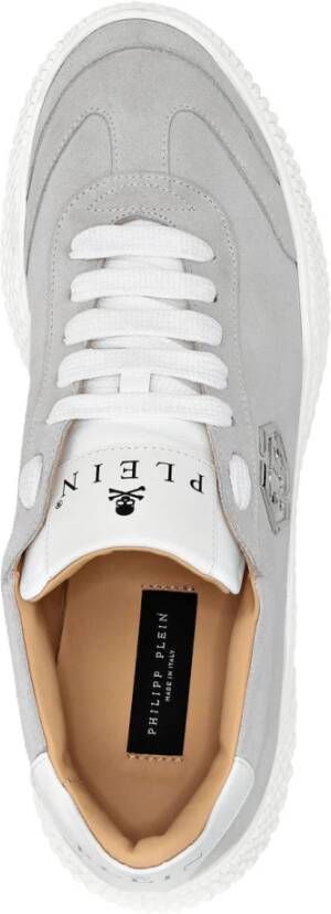 Philipp Plein Stijlvolle Sneakers met Uniek Design Gray Heren