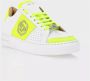 Philipp Plein Wit-gele Lo-Top PP Kicks sneakers White Dames - Thumbnail 2