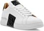 Philipp Plein Wit Zwart Leren Sneakers Logo Patch White Heren - Thumbnail 2