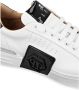 Philipp Plein Wit Zwart Leren Sneakers Logo Patch White Heren - Thumbnail 4