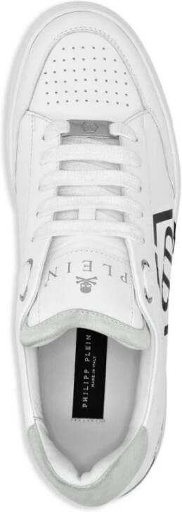 Philipp Plein Wit Zwart Lo Top Sneakers White Heren