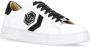 Philipp Plein Witte Leren Sneakers Hexagon Logo White Heren - Thumbnail 3