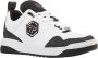 Philipp Plein Witte Leren Sneakers met Hexagon Patch Multicolor Heren - Thumbnail 2