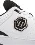 Philipp Plein Witte Leren Sneakers met Hexagon Patch Multicolor Heren - Thumbnail 5