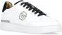 Philipp Plein Witte Leren Sneakers met Metallic Logo White Heren - Thumbnail 3