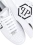 Philipp Plein Witte Leren Sneakers Ronde Neus Logo White Heren - Thumbnail 6