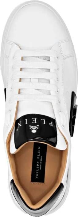 Philipp Plein Witte Phantom Kick$ Sneakers White Dames