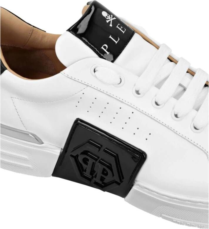 Philipp Plein Witte Phantom Kick$ Sneakers White Dames