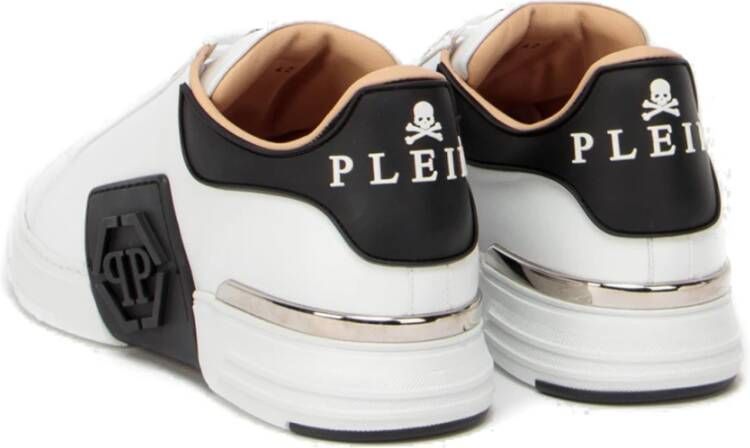 Philipp Plein Witte platte schoenen White Heren