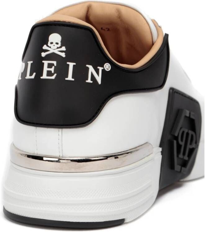 Philipp Plein Witte platte schoenen White Heren