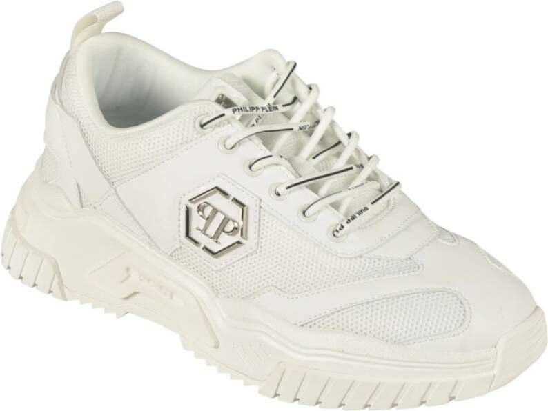 Philipp Plein Witte platte schoenen White Heren