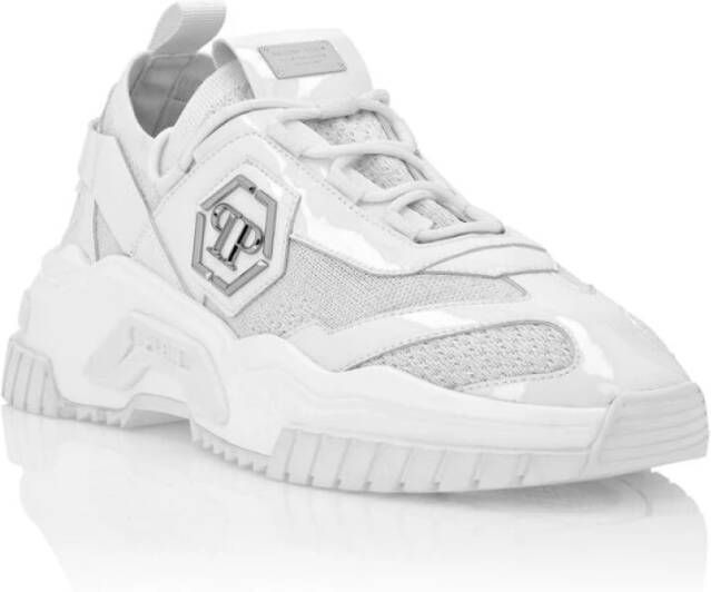 Philipp Plein Witte Sneakers met Predator Vernice White Dames