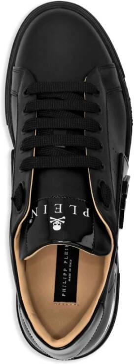 Philipp Plein Zwarte Hexagon Lage Sneakers Black Heren