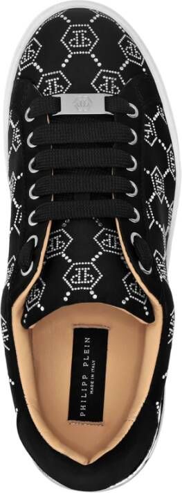 Philipp Plein Zwarte Kristal Lage Sneakers Black Dames