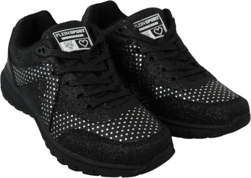 Philipp Plein Zwarte Leren Jasmines Sneakers Zwart Heren