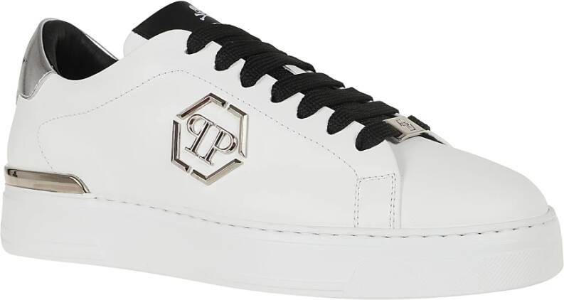 Philipp Plein Zwarte Sneakers voor Mannen White Heren