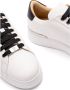 Philipp Plein Zwarte Vetersneaker met Rubberen Zool White Heren - Thumbnail 5