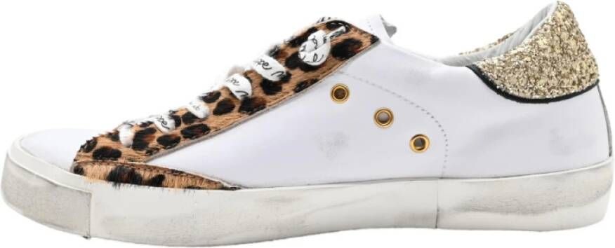 Philippe Model Animalier Sneakers Wit Print White Dames