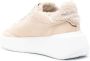 Philippe Model Beige Sneakers met Faux-Shearling Trim Beige Dames - Thumbnail 4