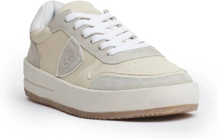 Philippe Model Beige en Grijze Sneakers Beige Dames