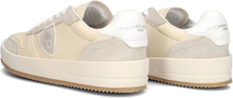 Philippe Model Beige Lage Sneakers Stijlvol Comfort Beige Heren