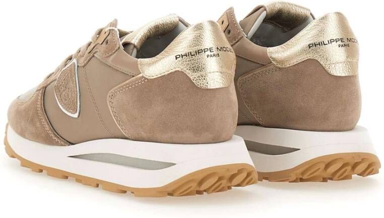 Philippe Model Beige Sneakers Parijse Stijl Beige Dames