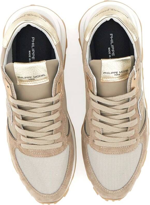 Philippe Model Beige Sneakers Parijse Stijl Beige Dames