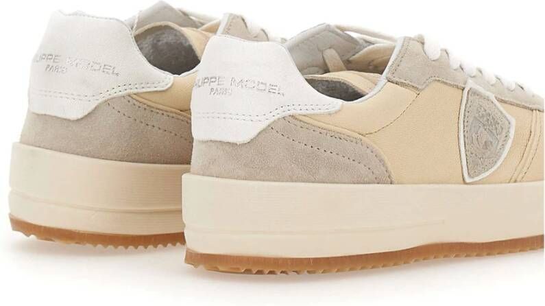 Philippe Model Beige Sneakers Parijse Stijl Beige Dames