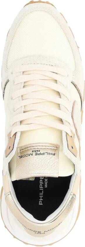 Philippe Model Beige Suède en Mesh Sneaker Beige Dames