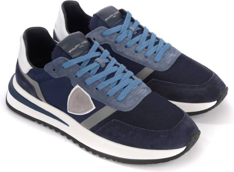 Philippe Model Blauw en grijs Tropez 2.1 Sneakers Multicolor Heren