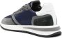 Philippe Model Blauw Grijs Nylon Suède Sneaker Multicolor Heren - Thumbnail 2