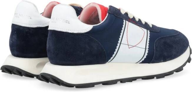 Philippe Model Blauw Wit Lage Top Sneakers Blue Heren