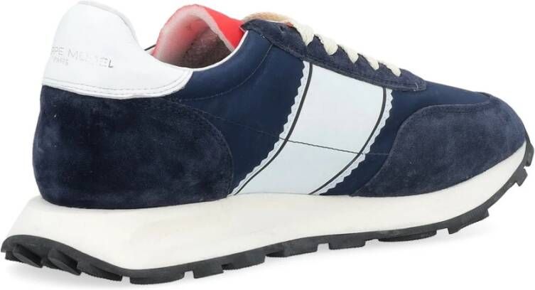 Philippe Model Blauw Wit Lage Top Sneakers Blue Heren