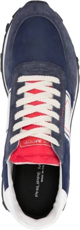 Philippe Model Blauw Wit Tour Low Sneakers Blue Heren